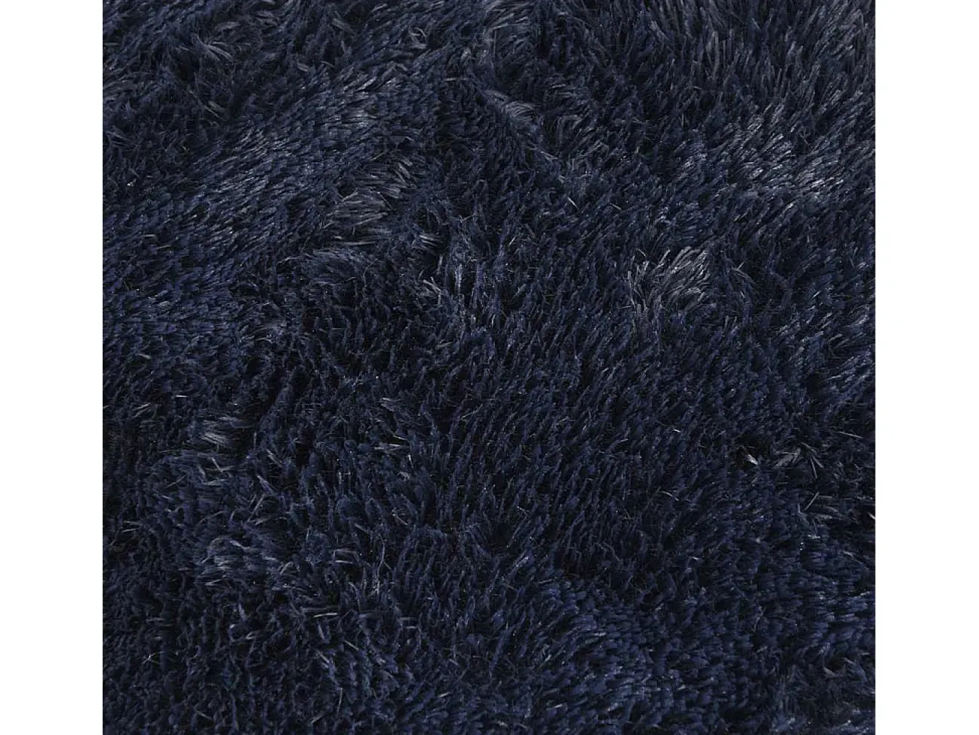 Hot Alfombra de pelo largo NAVARRA marino 120x120 cm Azul