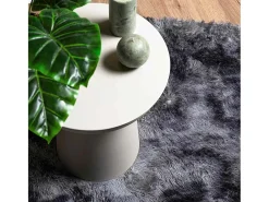 Hot Alfombra de pelo largo NAVARRA oscuro 120x120 cm Gris