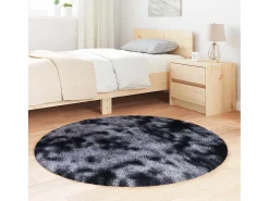 Hot Alfombra de pelo largo NAVARRA oscuro 120x120 cm Gris