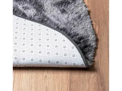 Hot Alfombra de pelo largo NAVARRA oscuro 120x120 cm Gris