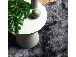 Alfombra De Cocina-Alfombra de pelo largo NAVARRA oscuro 60x100 cm Gris