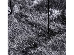 Alfombra de pelo largo NAVARRA oscuro 200x200 cm Gris