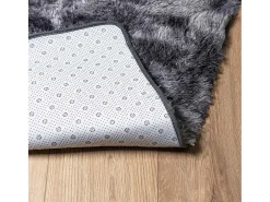 Alfombra de pelo largo NAVARRA oscuro 80x150 cm Gris