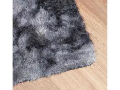 Alfombra De Cocina-Alfombra de pelo largo NAVARRA oscuro 240x340 cm Gris