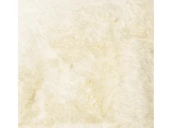 Alfombra De Cocina-Alfombra de pelo largo NAVARRA color crema 240x340 cm poliéster Blanco