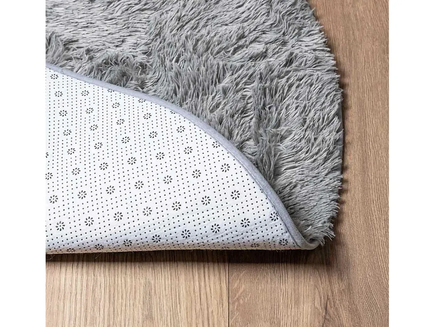Hot Alfombra de pelo largo NAVARRA claro 100x100 cm Gris