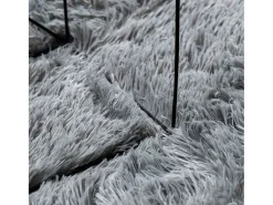 Hot Alfombra de pelo largo NAVARRA claro 100x100 cm Gris