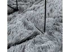 Alfombra de pelo largo NAVARRA claro 160x230 cm Gris Discount