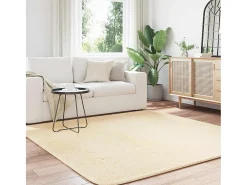 New Alfombra de pelo largo NAVARRA crema 200x200 cm poliéster Blanco