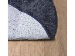 Hot Alfombra de pelo largo NAVARRA marino 240x240 cm Azul