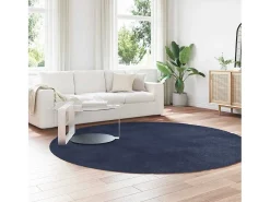 Hot Alfombra de pelo largo NAVARRA marino 240x240 cm Azul