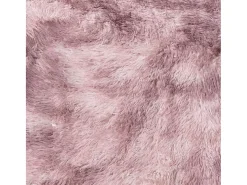 Alfombra de pelo largo NAVARRA empolvado 160x160 cm Rosa Discount
