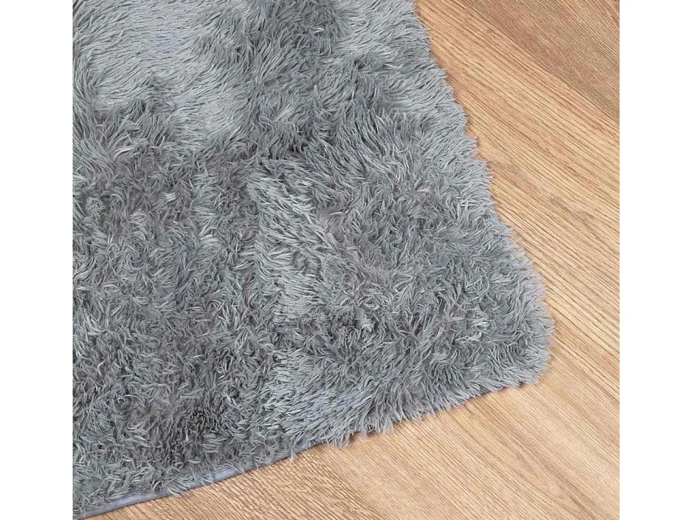 Alfombra De Cocina|Alfombra Redonda-Alfombra de pelo largo NAVARRA claro 160x160 cm Gris
