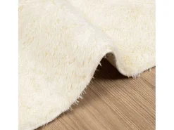 Alfombra de pelo largo NAVARRA crema 160x230 cm poliéster Blanco Outlet