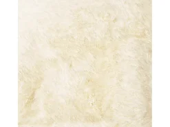 Hot Alfombra de pelo largo NAVARRA crema 200x200 cm poliéster Blanco