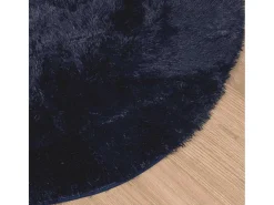 Discount Alfombra de pelo largo NAVARRA marino 200x200 cm Azul