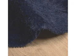 Discount Alfombra de pelo largo NAVARRA marino 200x200 cm Azul