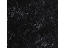Outlet Alfombra de pelo largo negra NAVARRA 200x290 cm Poliéster Negro