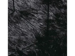 Best Alfombra de pelo largo negra NAVARRA 240x340 cm poliéster Negro