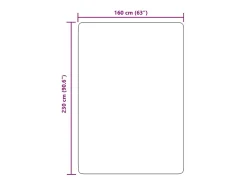 Online Alfombra de pelo largo negra NAVARRA 160x230 cm poliéster Negro