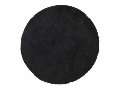 Alfombra de pelo largo negra NAVARRA 240x240 cm poliéster Negro