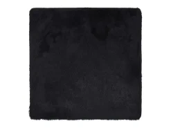 Alfombra de pelo largo negra NAVARRA 160x160 cm poliéster Negro