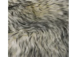 Clicnbuy Alfombra de piel de oveja mezcla de oscuro 60x180 cm Gris Outlet