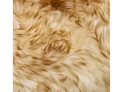 Clicnbuy Alfombra de piel de oveja marrón mezcla 60x90 cm Marru00f3n