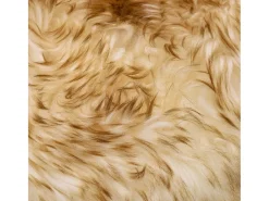 Clicnbuy Alfombra de piel de oveja mezcla de marrón 60x180 cm Marru00f3n Hot