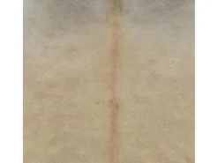 Alfombra de piel de vaca auténtica 150 x 170 cm Beige