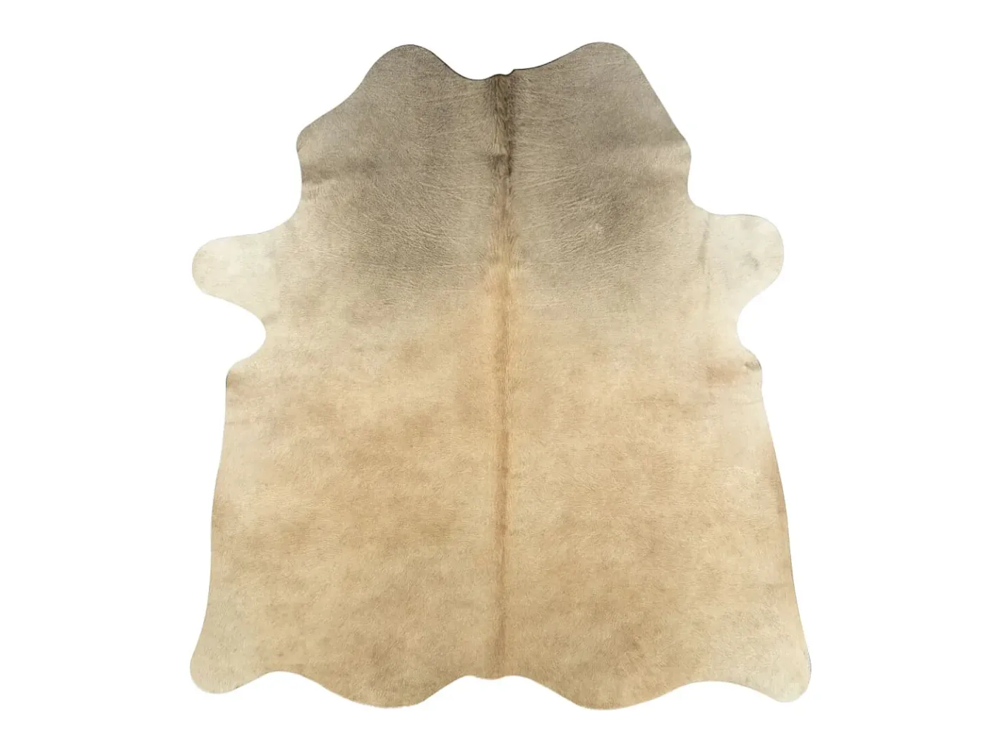 Hot Alfombra de piel de vaca auténtica 150x170 cm ES86136 Beige