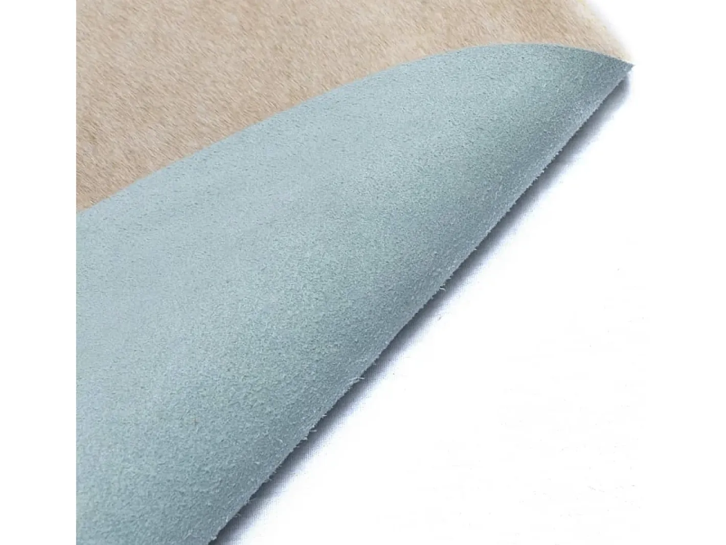 Hot Alfombra de piel de vaca auténtica 150x170 cm ES86136 Beige