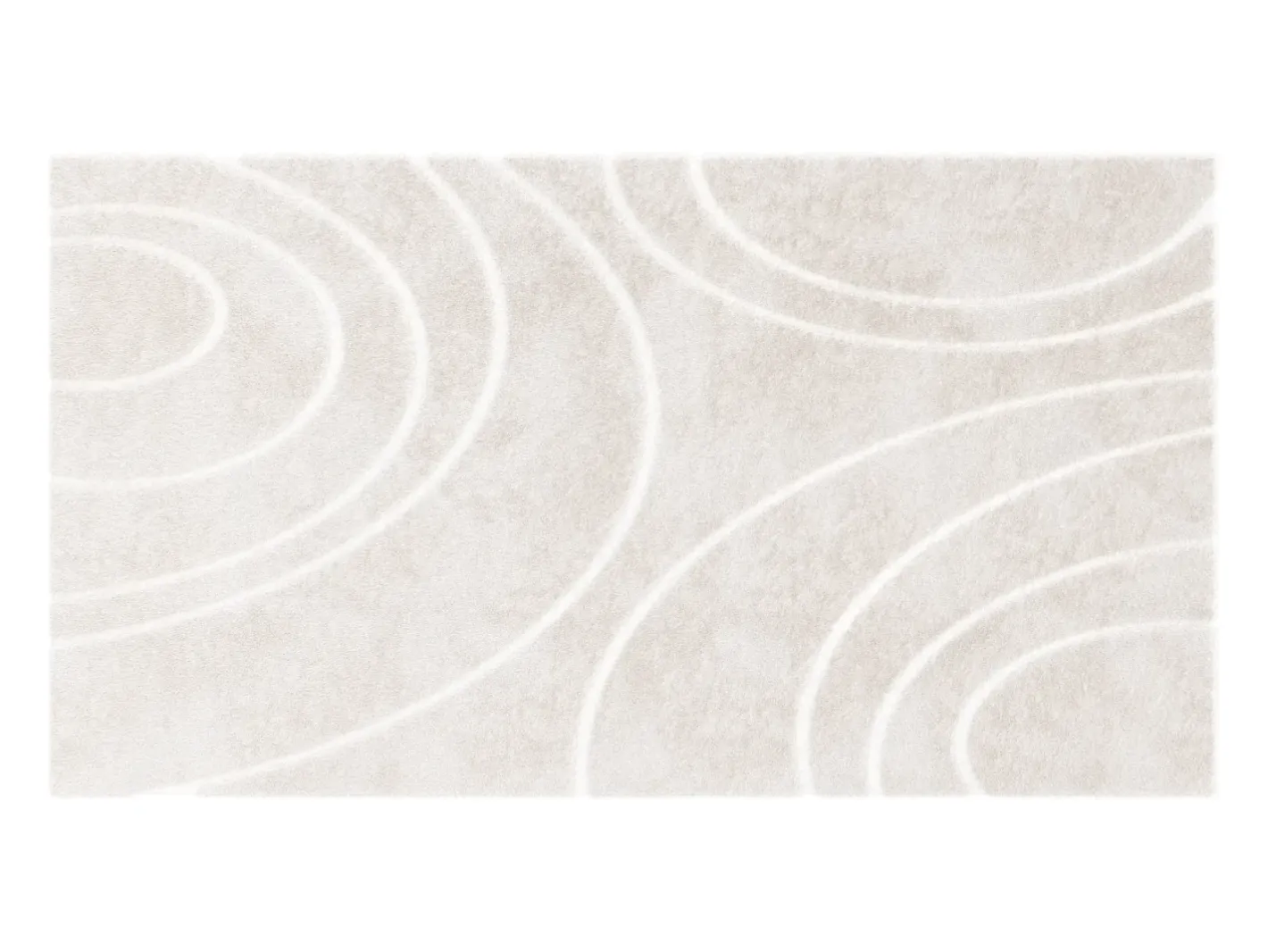 Online OZAIA Alfombra de piel sintética en relieve con patrones circulares, 120 x 160 cm, , PAOLISI Beige