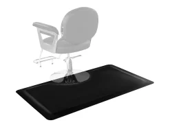 Outlet Alfombra de Salón SucceBuy para Peluqueros, 152.5x91 cm, Alfombra Anti-Fatiga, Materiales PVC y NBR de 1.3 cm de Grosor, con Bordes Biselados Negro