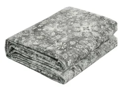Clearance Alfombra de Salón SucceBuy, 2,4 x 3 m, Alfombra Grande para Dormitorio Lavable y Antideslizante, Suave y Cómoda, Estilo Vintage, para Dormitorio, Entrada, Gris
