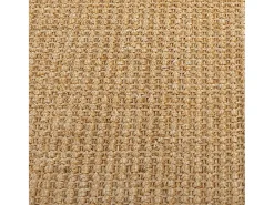 Alfombra de sisal natural 66x350 cm Marru00f3n Clearance