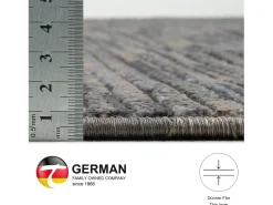Alfombra de tejido plano con aspecto corto 80x280 cm oscuro Corduletta Gris New