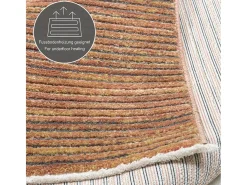 Alfombra De Salón-Alfombra de tejido plano con aspecto corto 40x60 cm Óxido Corduletta Cobrizo