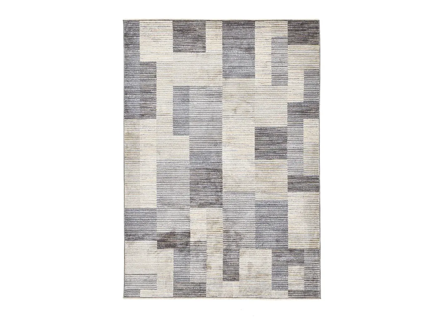Outlet Alfombra de tejido plano con aspecto de patchwork 240x340 cm Corduletta Beige