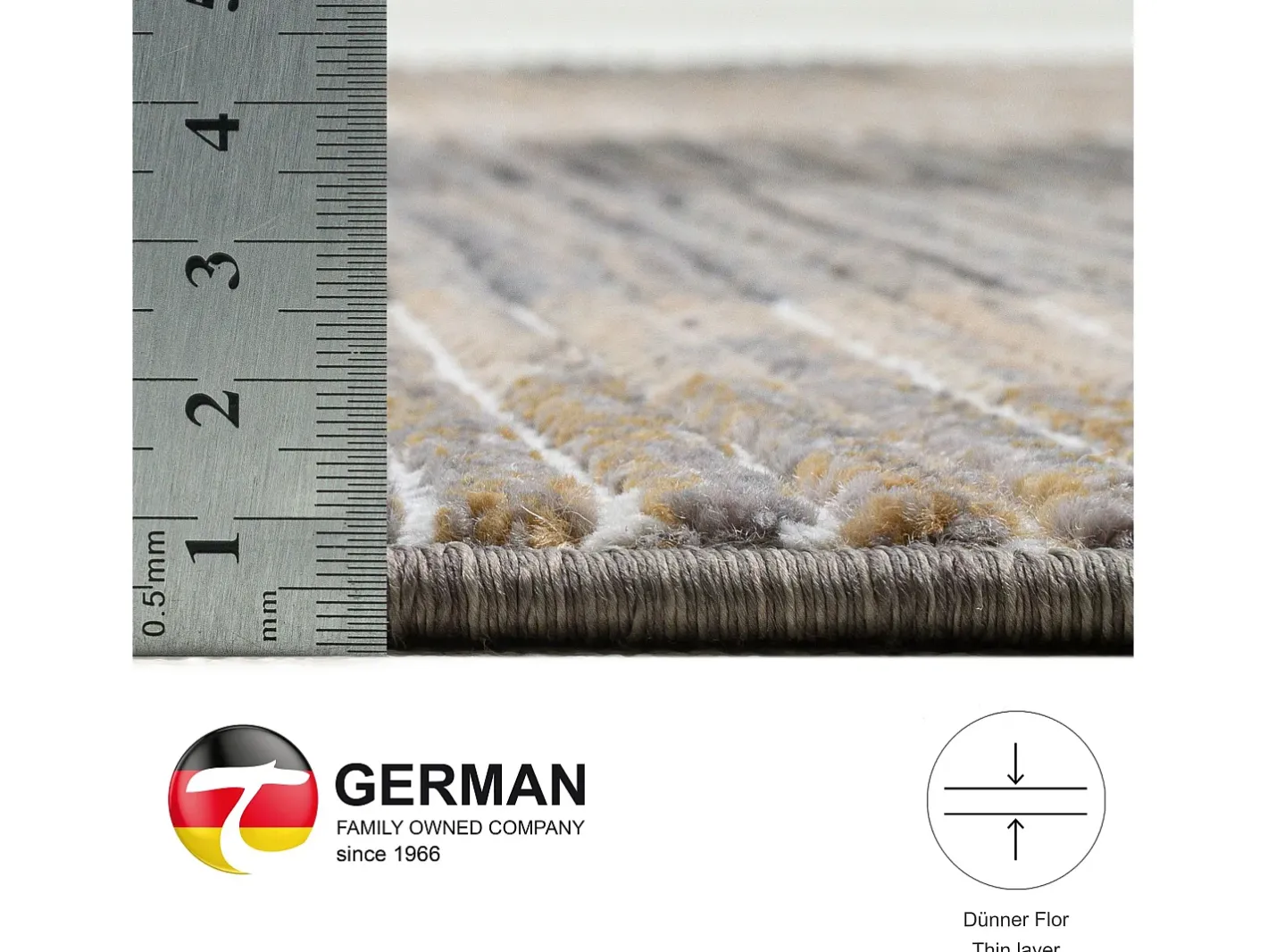 Outlet Alfombra de tejido plano con aspecto de patchwork 240x340 cm Corduletta Beige