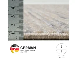 Alfombra De Salón-Alfombra de tejido plano con aspecto corto 190x240 cm Corduletta Beige