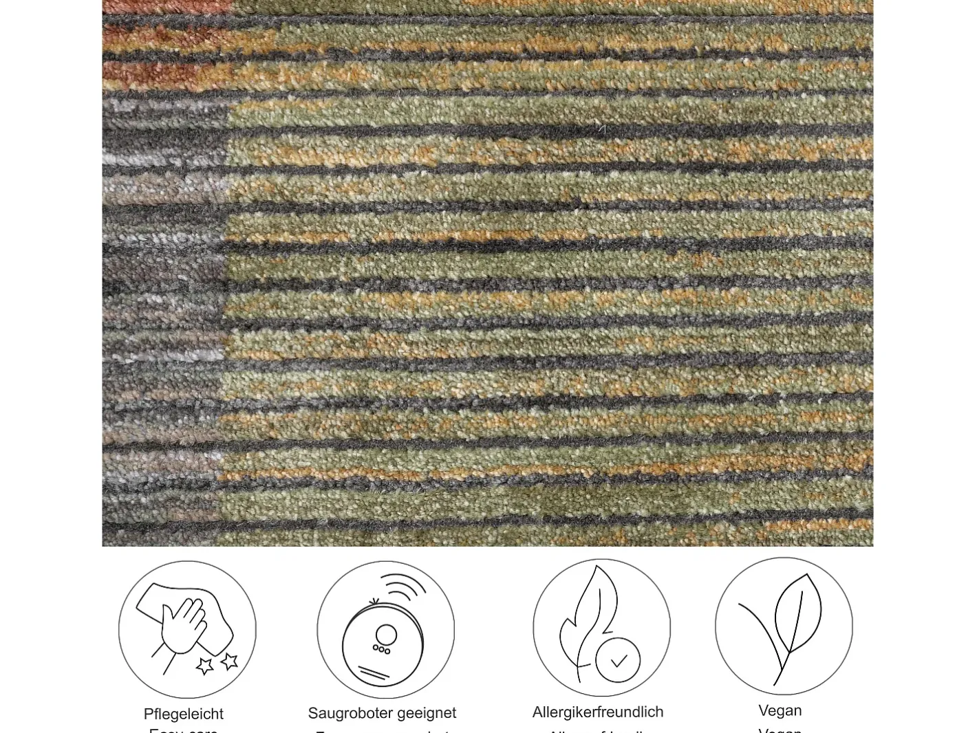 Outlet Alfombra de tejido plano con aspecto de patchwork 190x240 cm Colorido Corduletta Multicolor