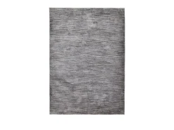 Alfombra de tejido plano con aspecto corto 80x150 cm oscuro Corduletta Gris Clearance