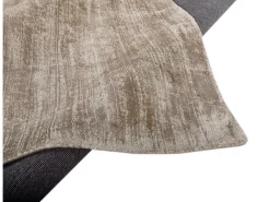 Alfombra De Salón-Alfombra de viscosa tejida a mano 250x350 cm Shine Beige