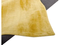 Alfombra De Salón-Alfombra de viscosa tejida a mano 50x80 cm Oro Shine Dorado