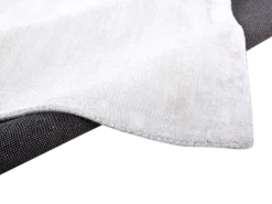 Alfombra de viscosa tejida a mano 85x155 cm Shine Blanco