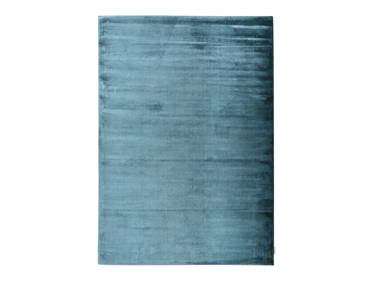 Alfombra De Salón-Alfombra de viscosa tejida a mano 300x400 cm Aqua Shine Azul