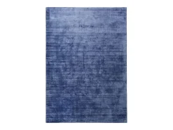 Alfombra De Salón-Alfombra de viscosa tejida a mano 160x230 cm Shine Azul