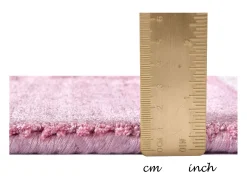 Alfombra De Salón-Alfombra de viscosa tejida a mano 250x350 cm Shine Rosa