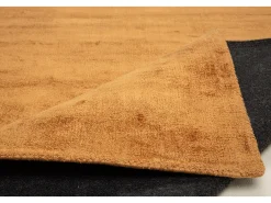Hot Alfombra de viscosa tejida a mano 160x230 cm Ocre Shine Amarillo claro